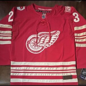 Detroit Red Wings Lucas Raymond #23 100 Year Centennial Jersey Adult Medium(50)